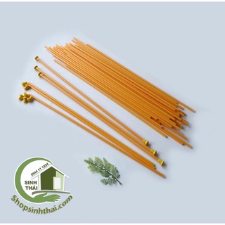 Que nhựa, cây nhựa làm cán cờ, làm cây chống xung quanh chậu cây, dài 60cm, có nắp bịt hai đầu [ 2 cây ]
