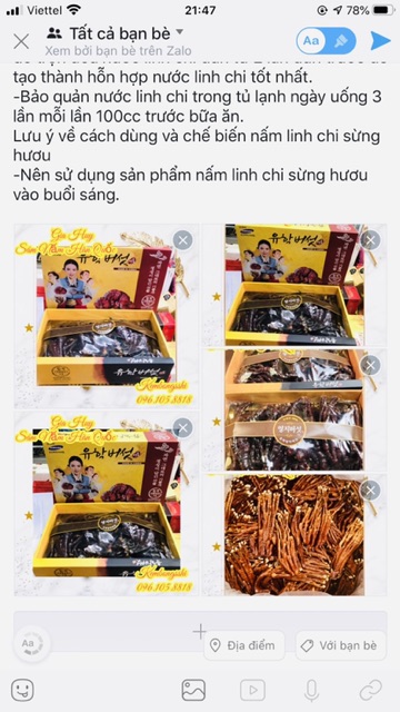 [HÀNG MỚI VỀ] Nấm Linh Chi Sừng Hươu Hàn Quốc, Hộp 500gr