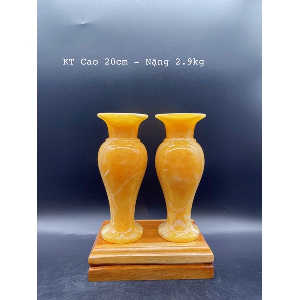 Cặp Lục Bình Đá Ngọc Hoàng Long Phong Thuỷ