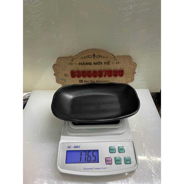 Đĩa bầu dục sâu 12x20cm