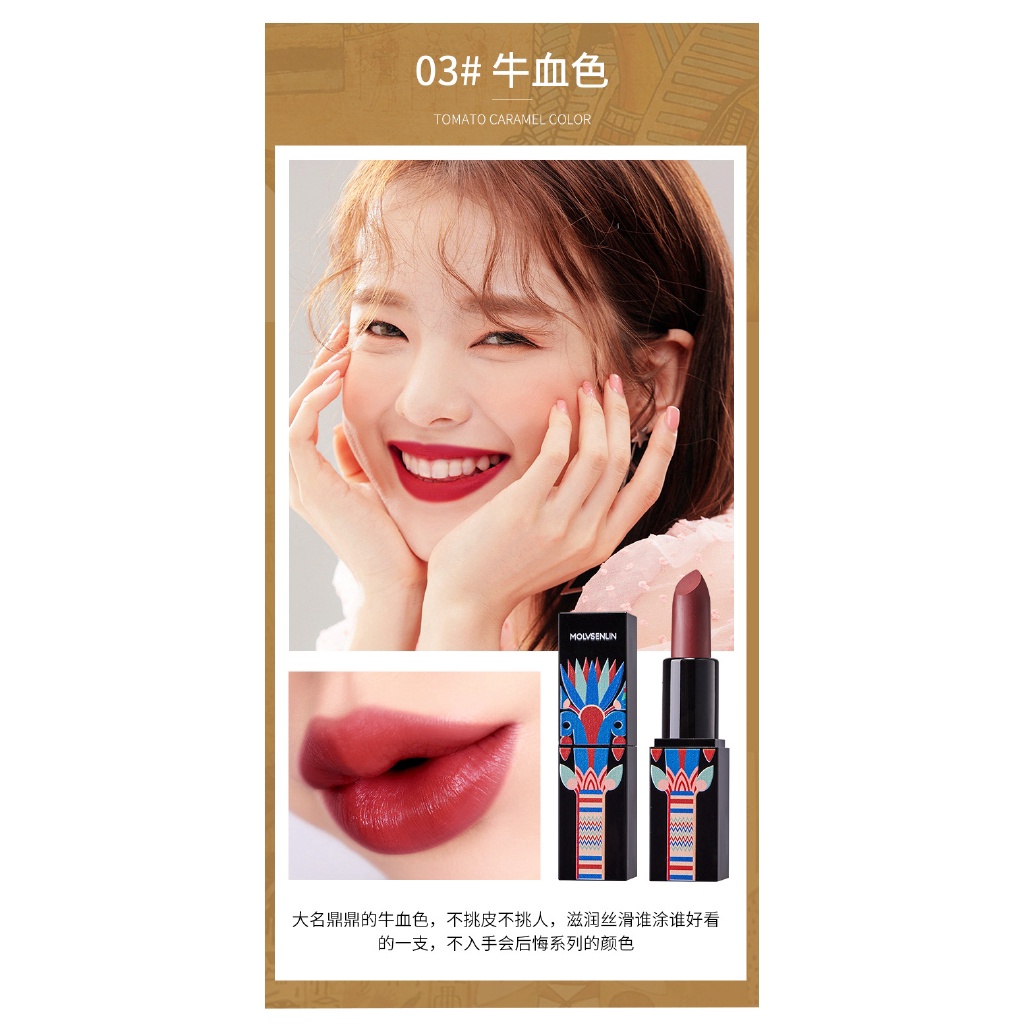 Son Môi Bộ Velvet Matte Dưỡng Ẩm Chống Thấm Nước Mịn Nhanh Khô Không Phai Màu Không Dính Cốc Môi Trang Điểm sản Phẩm Mới