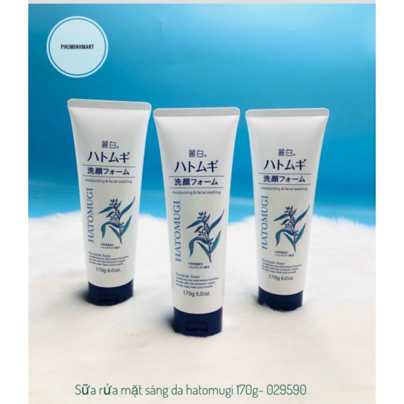 Sữa rửa mặt sáng da HATOMUGI 170g _029590
