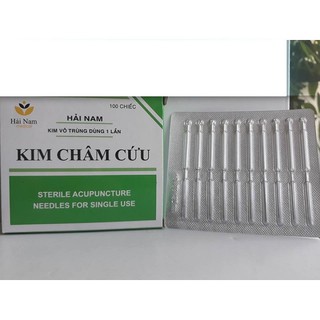 Kim châm cứu Hải Nam các số (Hộp 100 kim )