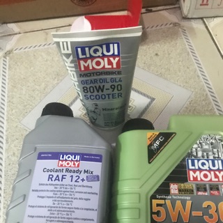 Full combo nhớt máy ,nhớt láp ,nước mát liquimoly
