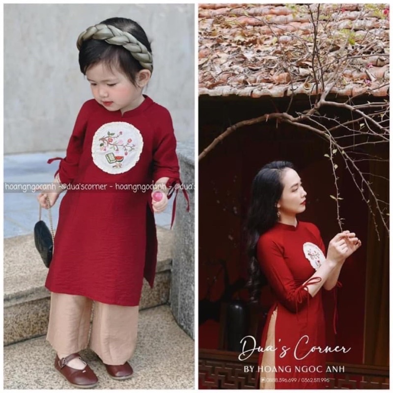 ÁO DÀI CÁCH TÂN MẸ BÉ