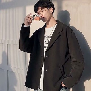 Áo Khoác Blazer Nam Phong Cách Hàn Quốc BZ01 Áo Khoác Nam Form Rộng BZ1