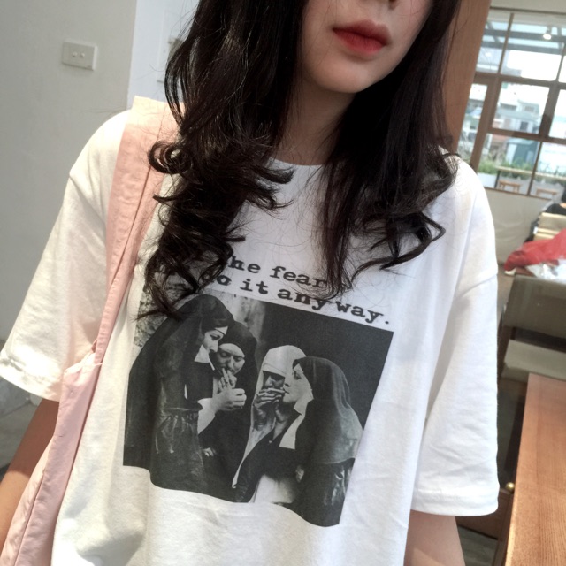 Áo phông hình unisex   ( ẢNH THẬT SHOP CHỤP )