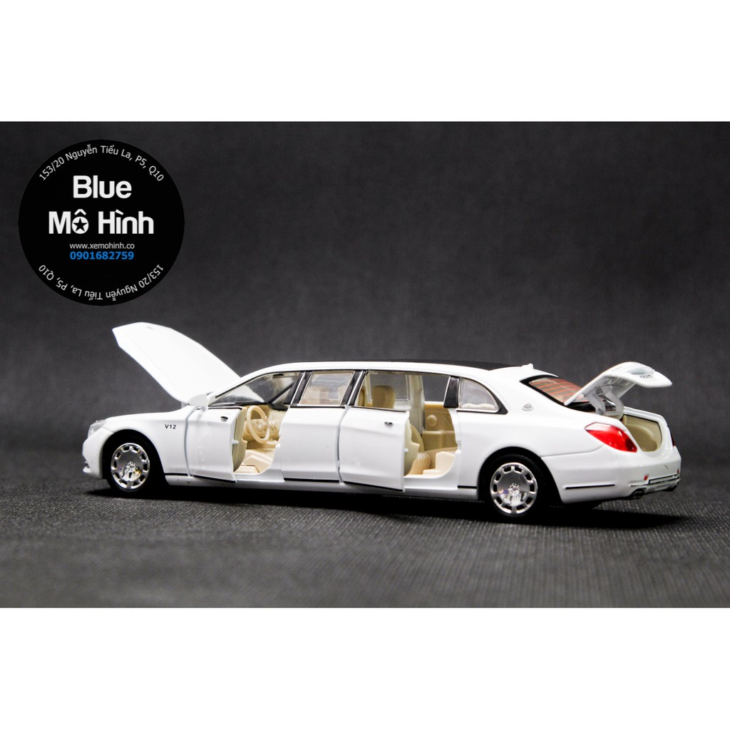 Xe mô hình Limousine Mercedes Maybach S650 Pullman 1:32