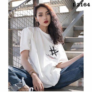 Áo thun nữ in logo độc đáo - i2164