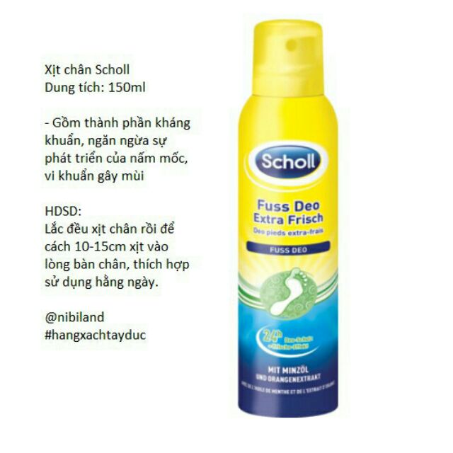 Xịt chân và giày Scholl 24h | BigBuy360 - bigbuy360.vn