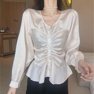 Sơ mi bóng cổ V - HẾT HÀNG