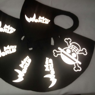 Khẩu Trang One Piece Phản Quang Đen Siêu Chất