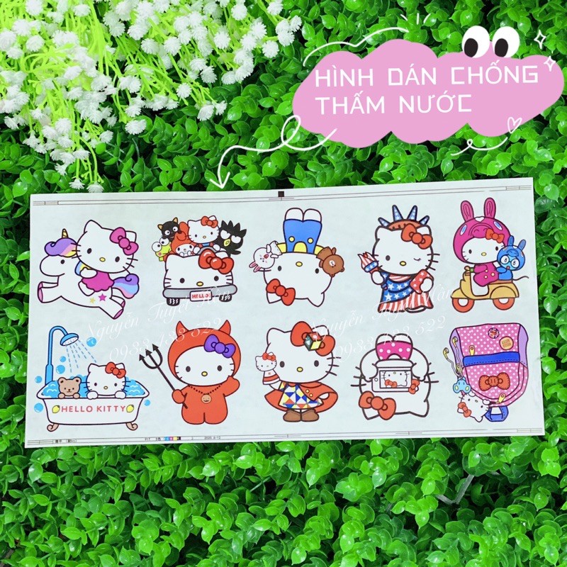 HÌNH DÁN CHỐNG THẤM NƯỚC HELLO KITTY - DORAEMON