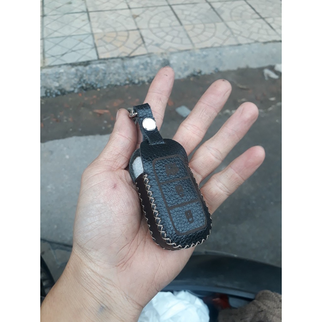 Combo bọc cần số phanh tay chìa khóa các dòn xe hyundai Accent AT da bò thật