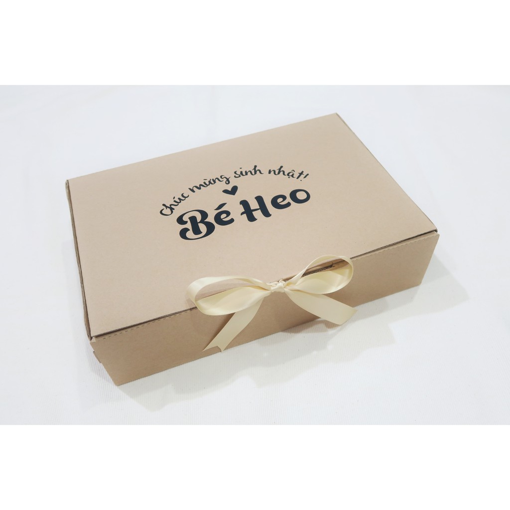 🎁[In theo yêu cầu] Hộp Quà Xếp Giấy Kraft 30x20x7.5cm | BigBuy360 - bigbuy360.vn