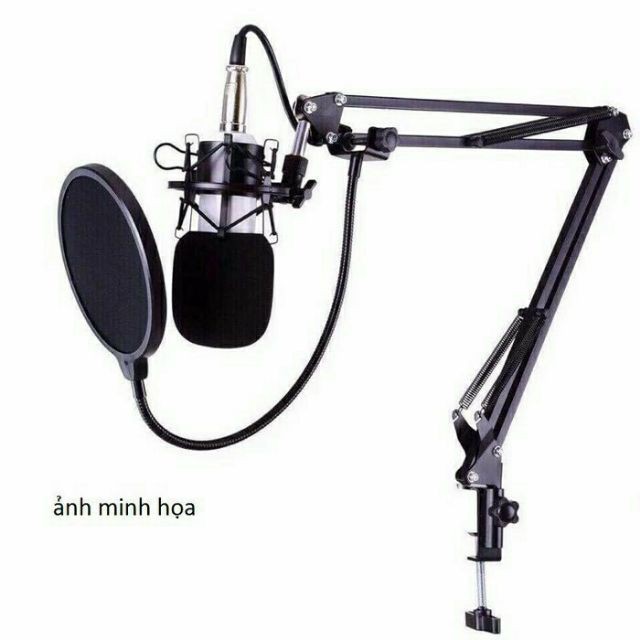 Chân kẹp mic và màng lọc thu âm Microphone NB35 - Giá đỡ mic kẹp bàn gắn micro livestream