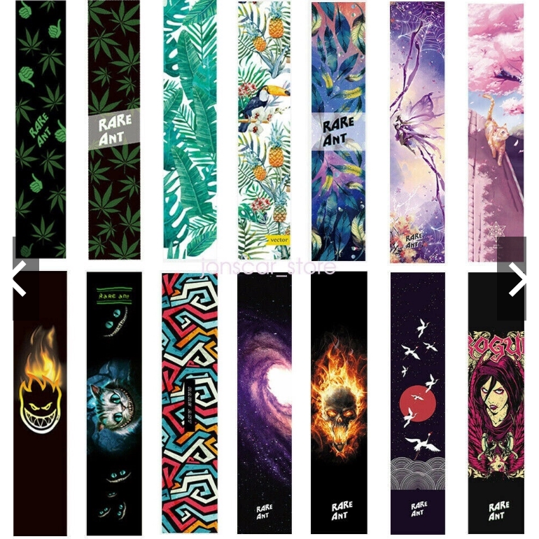Ván trượt Longboard Grip Tape Sticker Decal 120cm * 26cm DIY Xe tay ga điện, nhãn dán giấy nhám