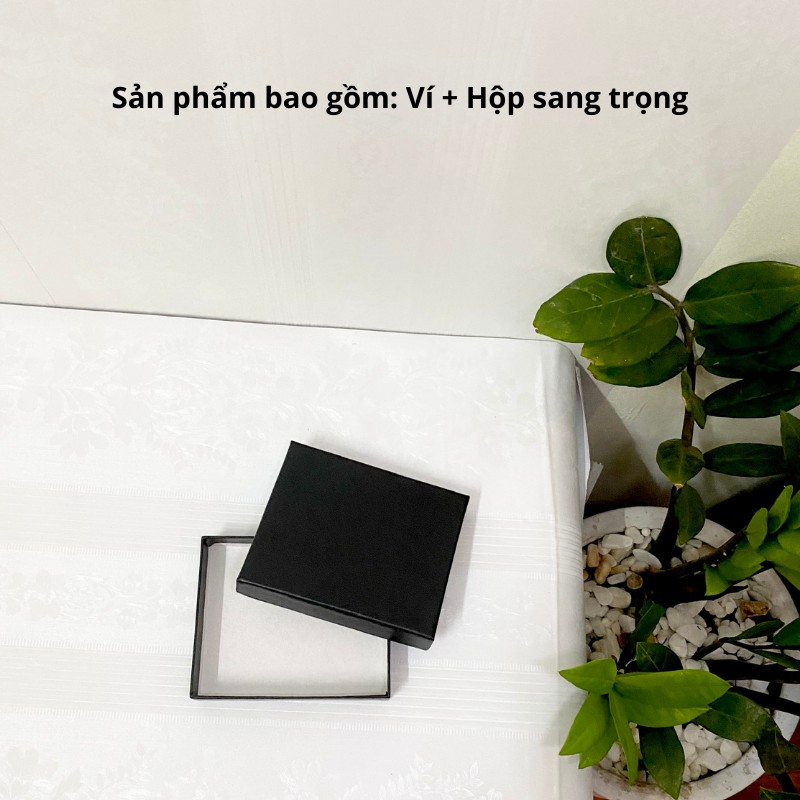 Ví nam cao cấp dáng ngang Bóp tiền da PU in hình họa tiết sang trọng , đẳng cấp, cá tính