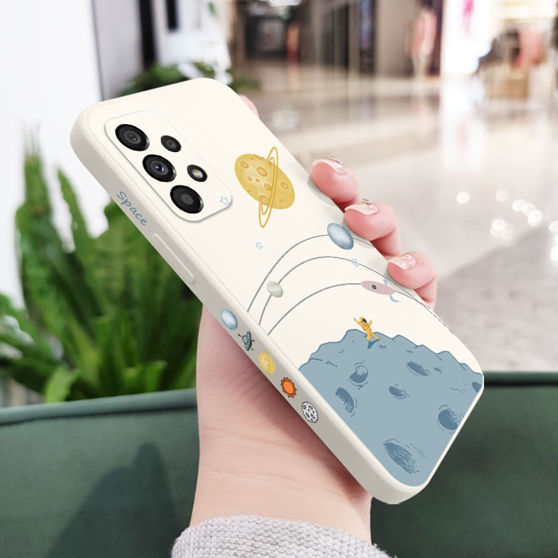 Ốp Lưng Silicone DẻO HọA TiếT HàNh Tinh Cho Samsung Galaxy A73 A53 A33 A23 5G