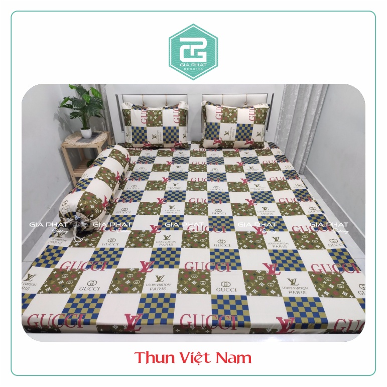Ga giường lẻ thun lạnh Việt Nam cao cấp Kẻ sọc