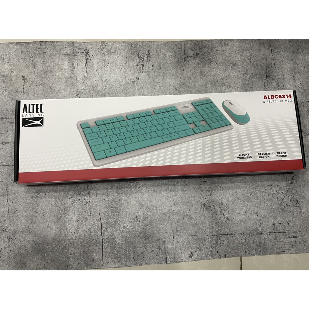 COMBO BÀN PHÍM CHUỘT KHÔNG DÂY ALTEC ALBC 6314,KEYBOARD MOUSE WIRELESS 2.4G 1200DPI