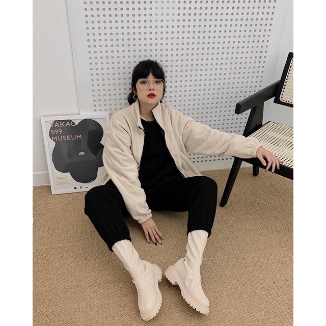 ÁO KHOÁC LÔNG CHUBBIE chất liệu lông cừu ngắn, ấm áp - CHUBBIE SPACE JACKET