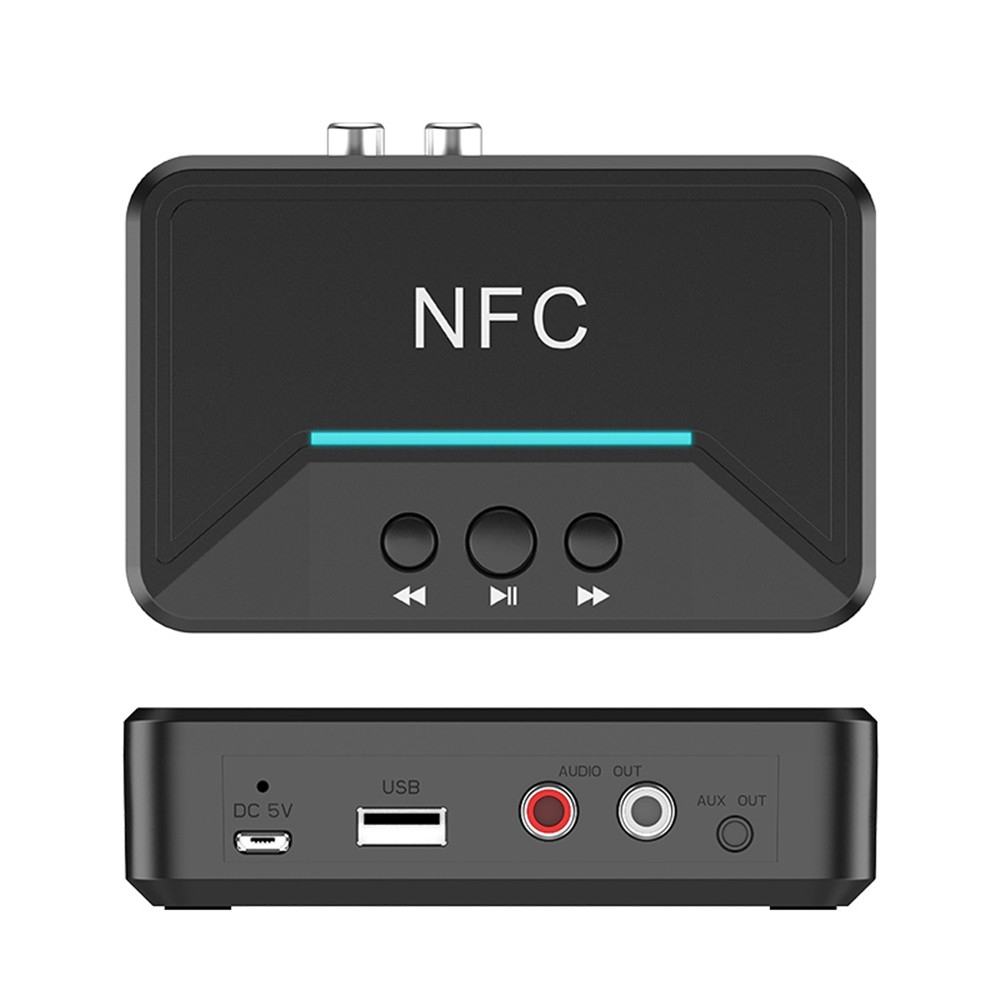 Thiết bị thu âm thanh BT200 NFC Bluetooth 5.0 không dây RCA giắc 3.5mm cho loa ô tô chất lượng cao