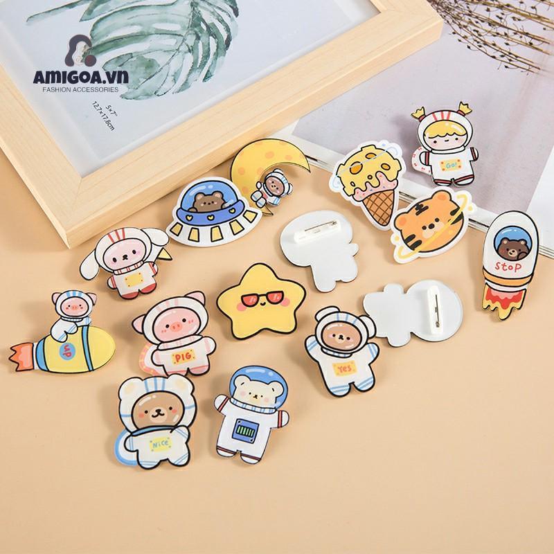 ✨✨Trâm Cài Áo Hình Động Vật Hoạt Hình Dễ Thương