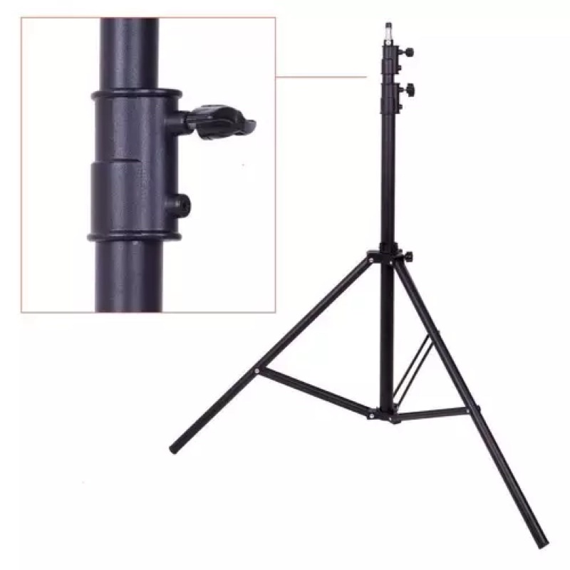 Chân đèn kẹp giá đỡ 2m tripod Studio giữ điện thoại máy ảnh đèn led dành cho studio chuyên nghiệp