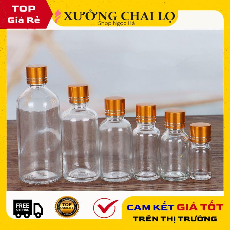 Lọ Chiết Serum ❤ GIÁ RẺ NHẤT ❤ Lọ đựng tinh dầu nắp Vặn vàng 50ml,100ml chiết serum, đựng nước hoa , phụ kiện du lịch