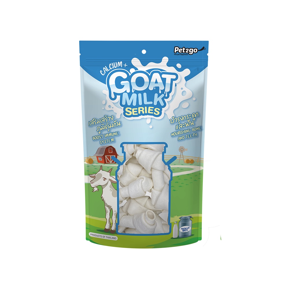 Kẹo sữa dê PET2GO Mini 100g 🐶 FREE SHIP 🐶 Đồ ăn vặt cho chó mèo Thái Lan Canxi
