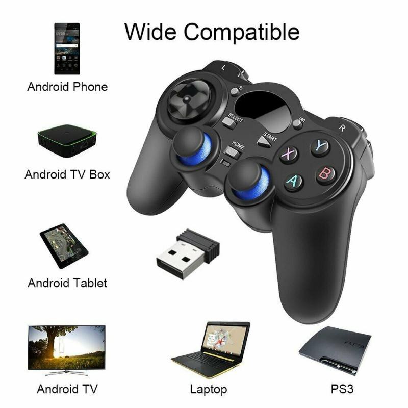 Tay Cầm Chơi Game Không Dây 2.4g Cho Pc / Ps3 Android / Điện Thoại Xiaomi Micro Usb / Type C Otg Smart P