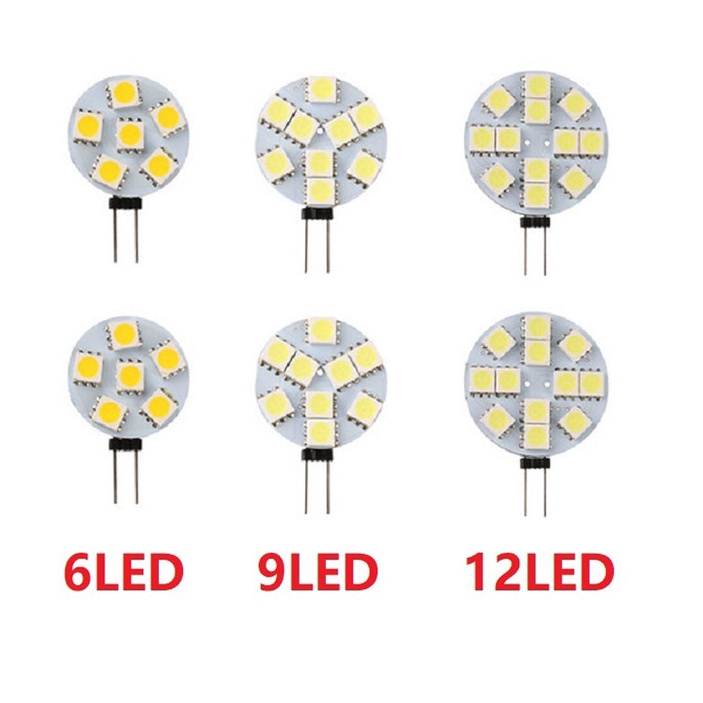 Bộ 4 Đèn LED COB Mini G4 12V 30W 40W Thay Thế Chuyên Dụng Cho Đèn Chùm