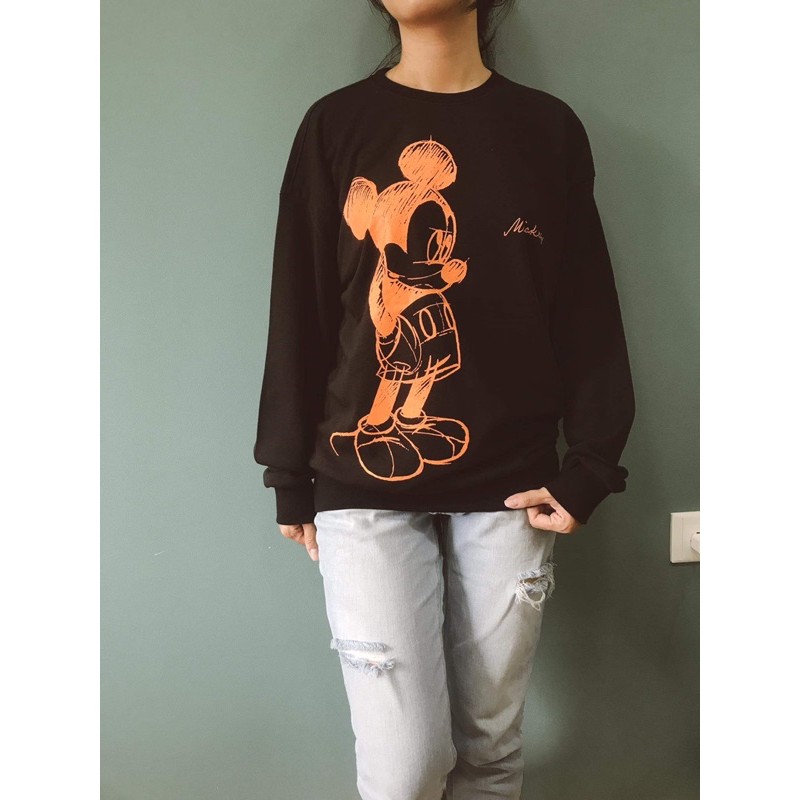 Áo Weater logo Mickey -  Unisex Nam Nữ cao cấp