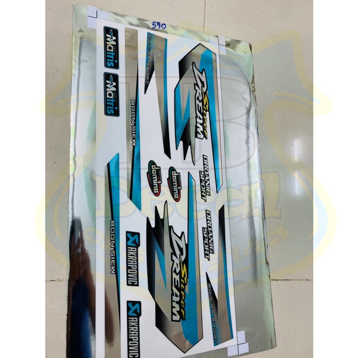 ( Quí khách vui lòng mang ra tiệm cho thợ dán ) Tem DREAM CHẤT LIỆU CROM DẺO CAO CẤP NO1