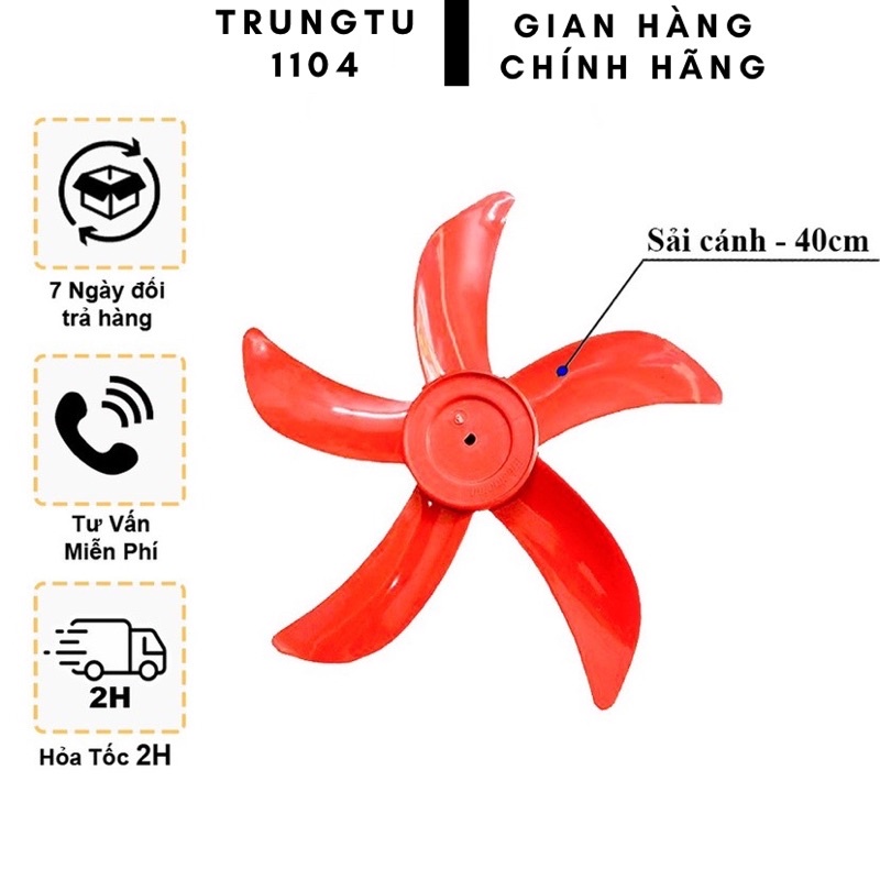 CÁNH QUẠT B400 CAO CẤP 5 CÁNH - Đường kính 400mm dùng cho các loai quạt cây lỡ B4
