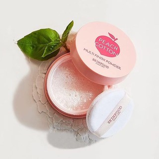 Phấn phủ dạng bột Skinfood Peach Cotton Multi Finish Powder 5gr