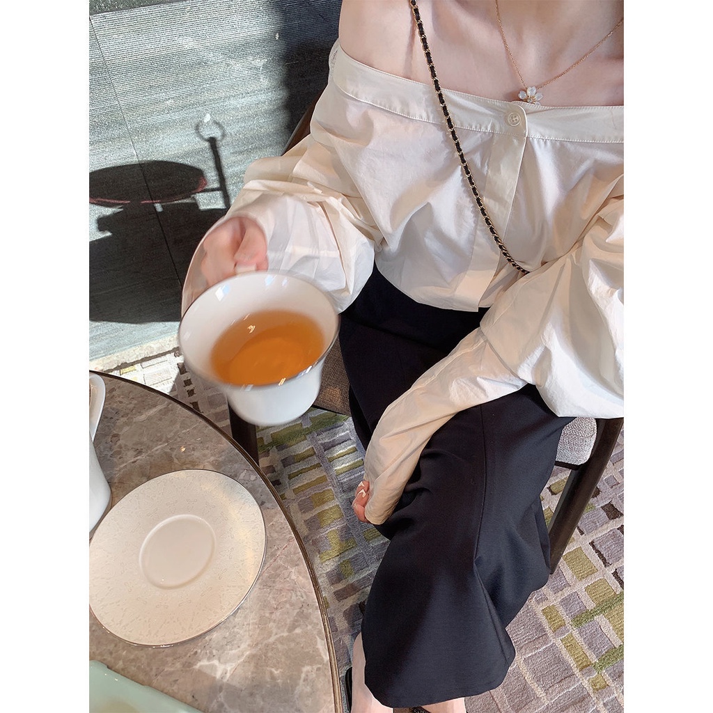 Bán Chạy!F &amp; X Áo Sơ Mi Thiết Kế Một Vai Mẫu Mới 2022 jill Big Sister Senior sis Sister Bud