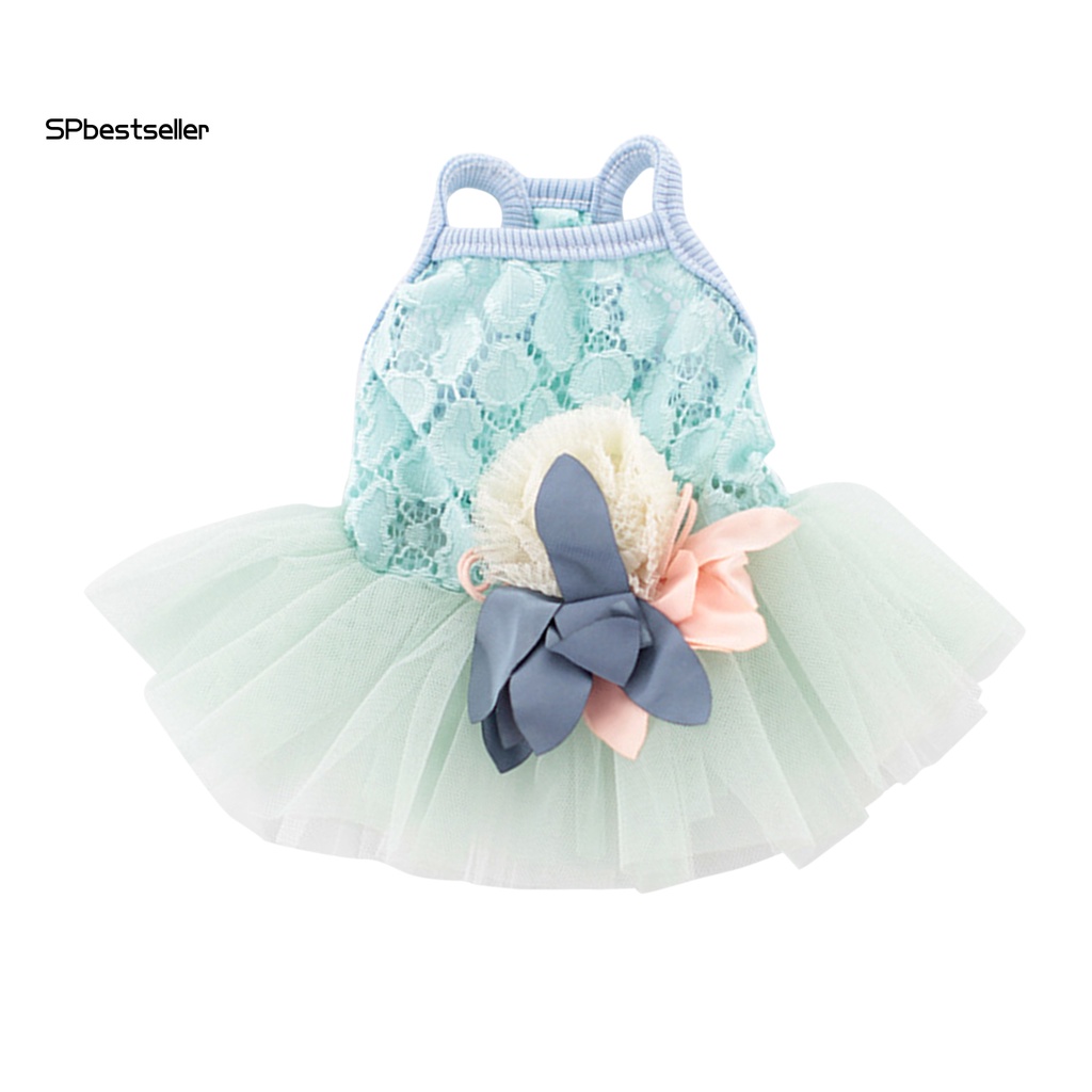 Đầm Lưới Không Tay Co Giãn Đáng Yêu Dành Cho Cún Cưng