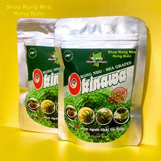 Rong nho khô Okinawa gói 100g - Rong nho tách nước Nhật Bản tươi ngon