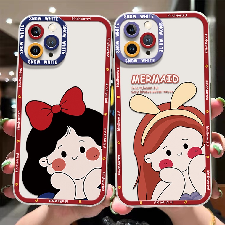 Ốp Điện Thoại Silicon TPU Mềm Trong Suốt In Họa Tiết Dễ Thương Cho IPhone 14 13 12 11 Pro XS Max X XR 8 7 6 6S Plus