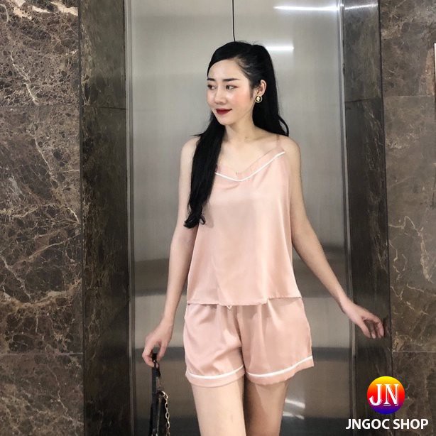 *QUÀ TẶNG DÂY BUỘC TÓC* Đồ ngủ sexy nữ áo 2 dây cao cấp, Bộ ngủ lụa mặc nhà siêu mát | BigBuy360 - bigbuy360.vn