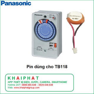 TB380N2457 Pin dùng cho TB118 Timer hẹn giờ bật tắt tự động bảng quảng cáo, máy bơm Pana Panasonic chính hãng, giá rẻ