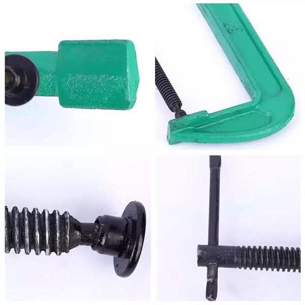 Cảo chữ C - Vam kẹp chữ C bằng sắt (đủ cỡ) dùng kẹp gỗ, nhôm kính Hàng Công Ty Hark Caput