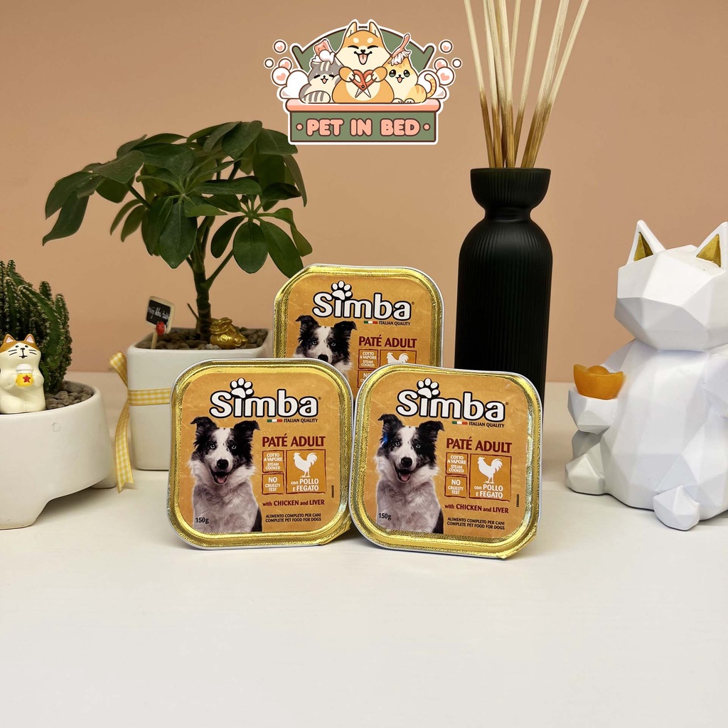 Pate Simba thơm ngon cực dễ dùng cho chó nhập khẩu Ý full vị full size