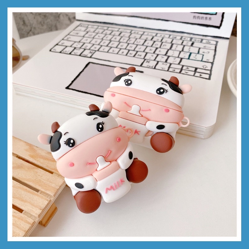 {Bò sữa} Vỏ bảo vệ tai nghe Airpod 1/2/Airpod Pro