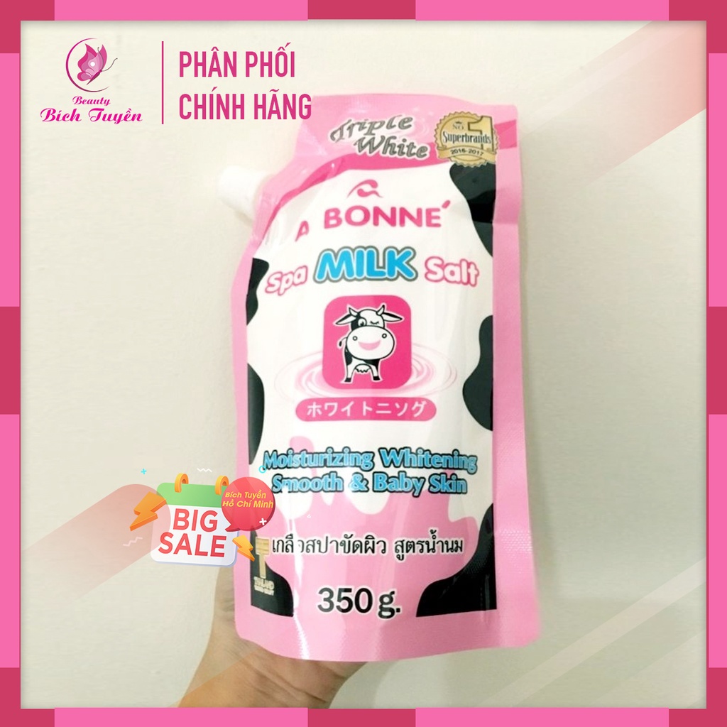 Muối Tắm Tẩy Tế Bào Chết Chiết Xuất Sữa Bò A Bonne Spa Milk Salt 350g