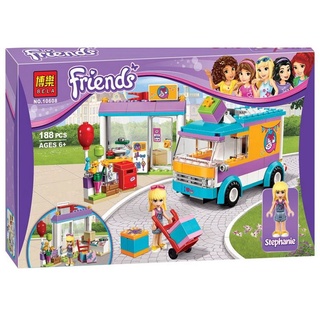 Thanh Lí - Đồ chơi lego lắp ráp xếp hình cửa hàng tiện lợi, siêu thị mini và xe giao hàng Bela 10608