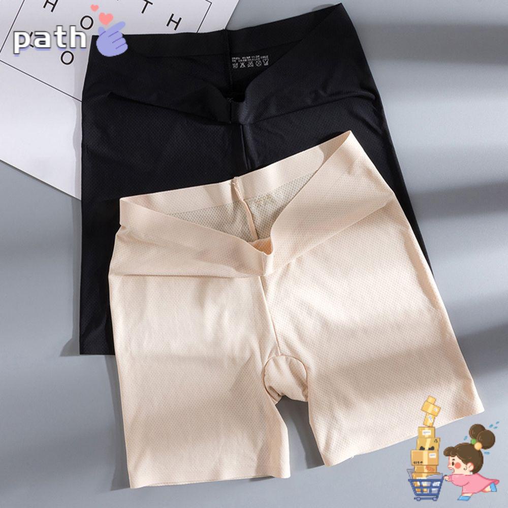 Quần Lót Lụa Lạnh Không Đường May Lưng Cao Co Giãn Tốt Thời Trang Mùa Hè Có Size Lớn