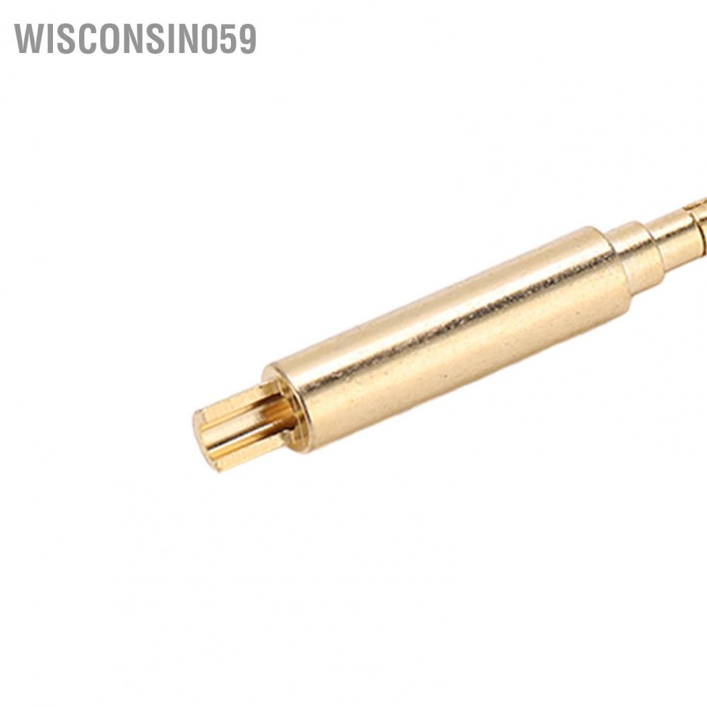 Wisconsin059 10PCS 2mm Banana Plug Gold Plated Connector Good Transmission Performance Copper Instrument Test